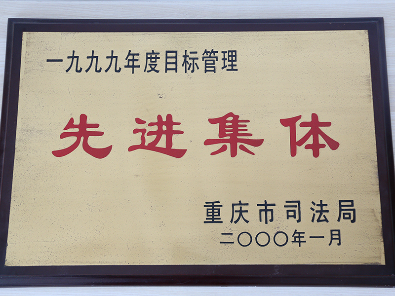 瀛和重慶·重慶瀛永律師事務所被重慶市司法局授予“先進集體”榮譽稱號