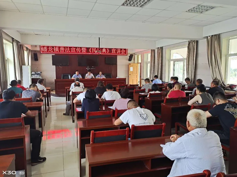 瀛和延安所工作人員在蟠龍鎮(zhèn)進(jìn)行《民法典》宣講活動(dòng)